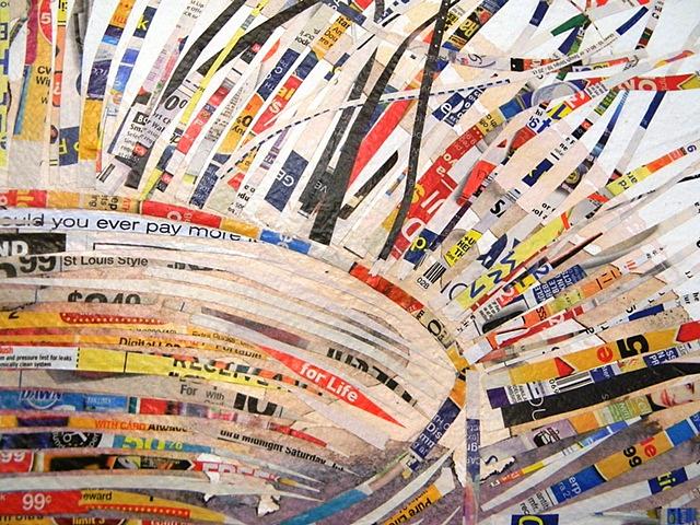 Paper Bowl - Junk Mail (detail)