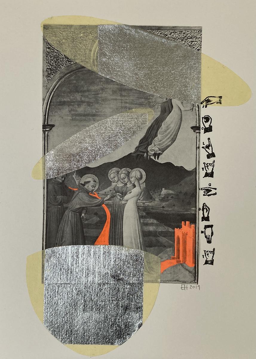 Polygamy(Sassetta - The Marriage of St Francis) a foursome - or is it a pentad?; Faith, Hope and Charity; Fra Leone;