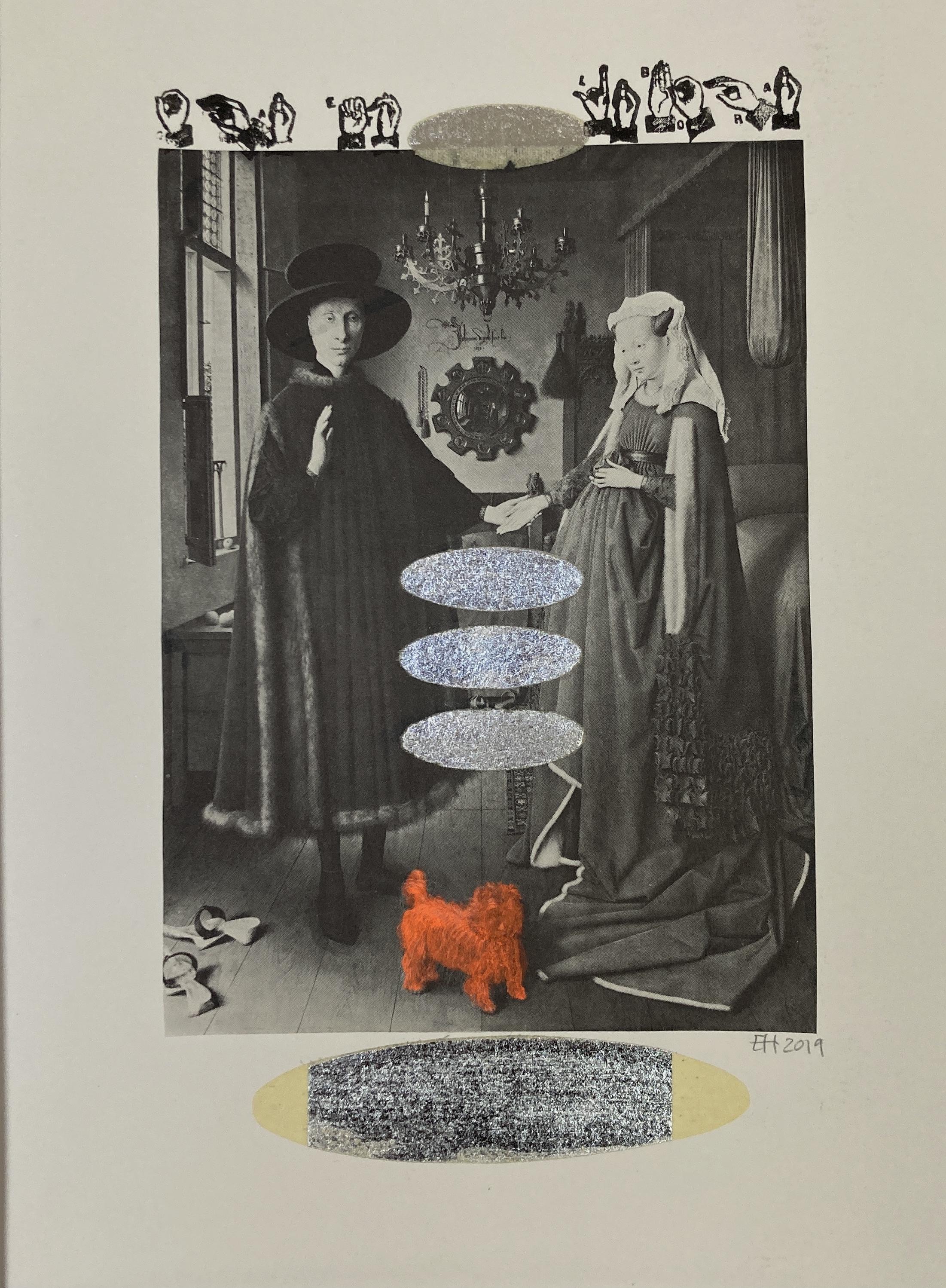 Prayer and work; Arnolfini Wedding; fidelity; symmetry; alive and dead together in art; wealthy and holy